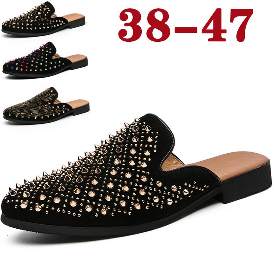 Sandals Big Size Summer Mules Half Shoes for Men Black Loafers Slippers Mens Leather Casual Loafer Flip Flops Lightweight Flats204M, Gl205
Sandals Big Size Summer Mules Half Shoes for Men Black Loafers Slippers Mens Leather Casual Loafer Flip Flops Lightweight Flats204M, Gl205