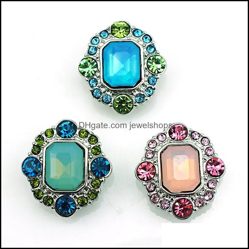 New Fashion 3 Color Rhinestone Square Clasps Diy Interchangeable Noosa 18Mm Snap Buttons Jewelry Accessories Nkc0018 Drop Delivery 2021 Ho
New Fashion 3 Color Rhinestone Square Clasps Diy Interchangeable Noosa 18Mm Snap Buttons Jewelry Accessories Nkc0018 Drop Delivery 2021 Ho