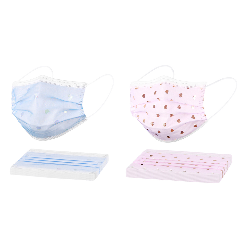 Heart Printed Mesh Disposable Face Masks Breathable 4-Ply Non-Woven Cup Dust Masks with Elastic Earloop for Adults
Heart Printed Mesh Disposable Face Masks Breathable 4-Ply Non-Woven Cup Dust Masks with Elastic Earloop for Adults