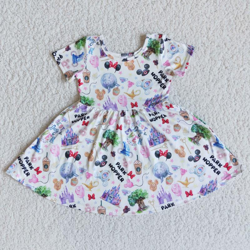 Girl's Dresses Boutique Cartoon Baby Cute Short Sleeves Dress Design Princess Wholesale Kids No Moq RtsGirl's, Pink
Girl's Dresses Boutique Cartoon Baby Cute Short Sleeves Dress Design Princess Wholesale Kids No Moq RtsGirl's, Pink