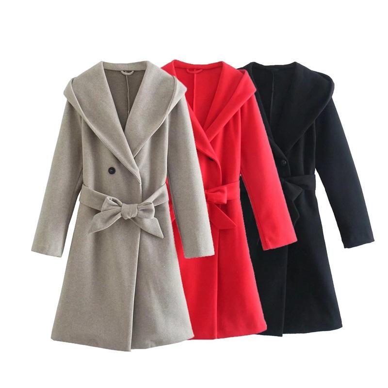 Women's Wool & Blends 2022 Women Fashion With Belt Side Pockets Hooded Coat Vintage Long Sleeve Back Vents Female Outerwear Chic OvercoatWom, As picture
Women's Wool & Blends 2022 Women Fashion With Belt Side Pockets Hooded Coat Vintage Long Sleeve Back Vents Female Outerwear Chic OvercoatWom, As picture