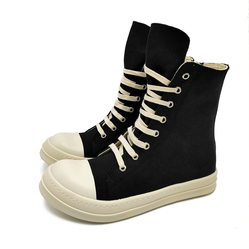 Black Platform Boots Designer Luxury Booties Fashion Women Sneakers High Top Men's Canvas Shoes Lace Up Round Toe Casual Ankle Boot Loafers With Box, Full black canvas
Black Platform Boots Designer Luxury Booties Fashion Women Sneakers High Top Men's Canvas Shoes Lace Up Round Toe Casual Ankle Boot Loafers With Box, Full black canvas