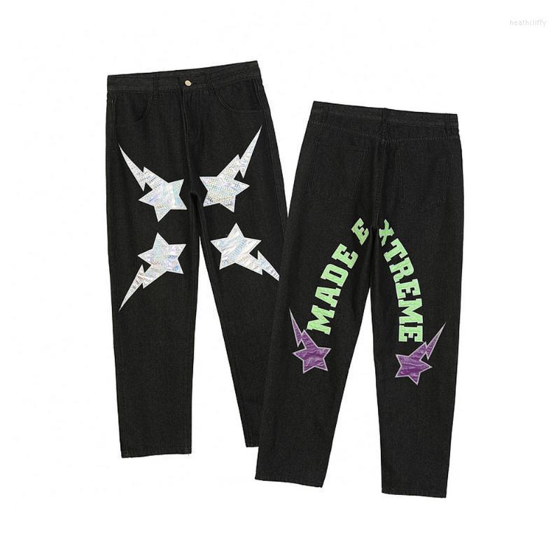 Men' Jeans High Street Letter Star Patchwork Denim Pants Mens Y2k Straight Zipper Trouser Hip Hop Streetwear Casual Joggers PantsMen' Heat, Purple
Men' Jeans High Street Letter Star Patchwork Denim Pants Mens Y2k Straight Zipper Trouser Hip Hop Streetwear Casual Joggers PantsMen' Heat, Purple