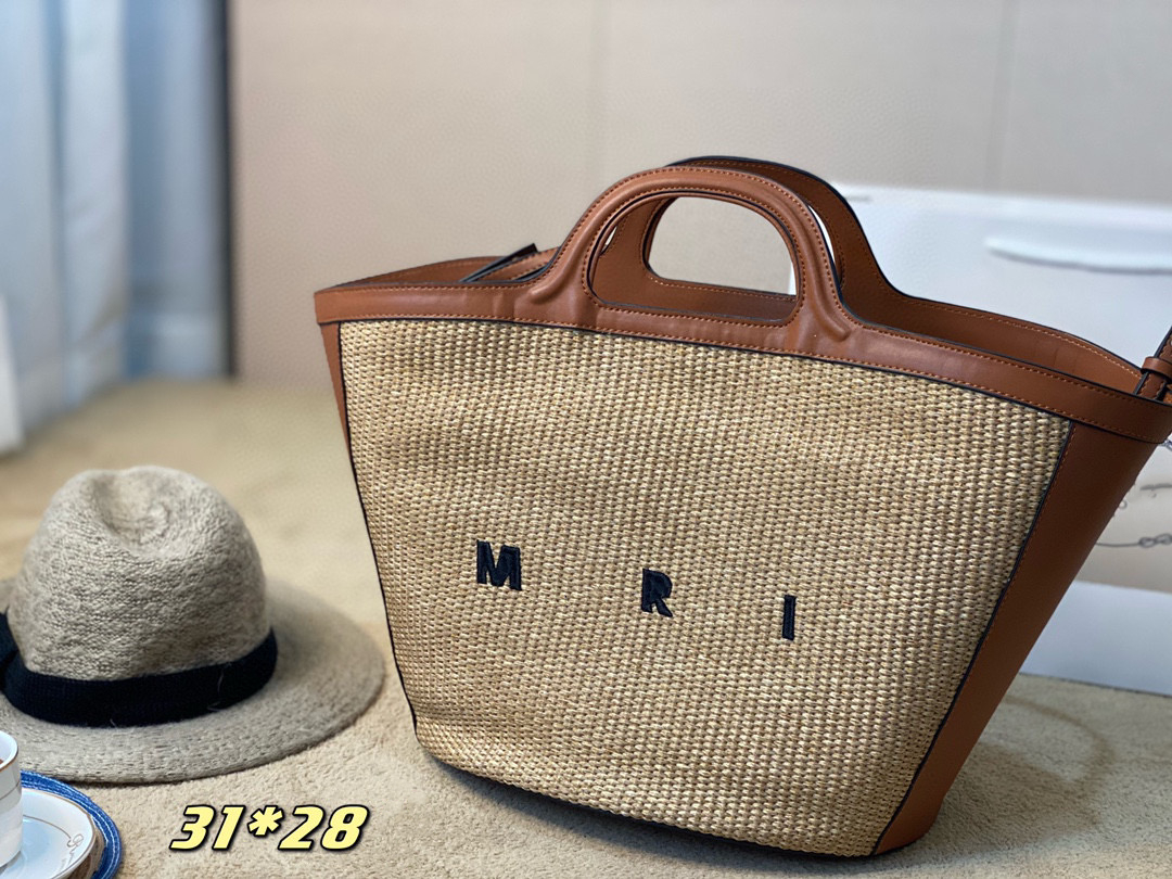 Fashion light luxury cross-body bag designer Marn woven handbag for women michafl_kops 31*28CM, Brown
Fashion light luxury cross-body bag designer Marn woven handbag for women michafl_kops 31*28CM, Brown