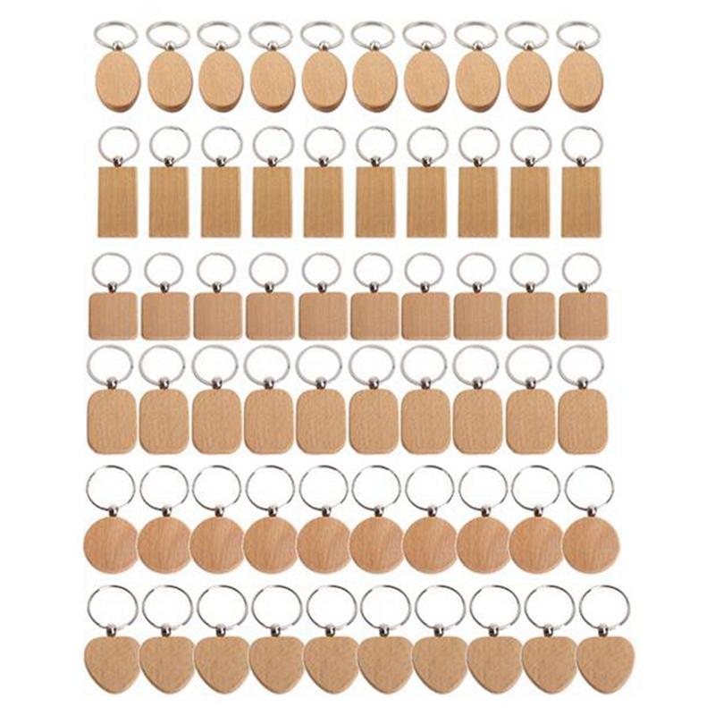Keychains 80Pcs Blank Wooden Keychain Diy Key Tag Anti-Lost Wood Accessories Gift (Mixed), Silver
Keychains 80Pcs Blank Wooden Keychain Diy Key Tag Anti-Lost Wood Accessories Gift (Mixed), Silver