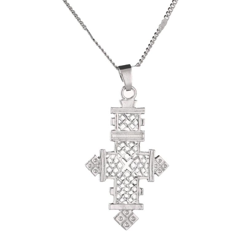 Pendant Necklaces Silver Color African Trendy Cross Necklace Ethiopian Women Chain Jewelry GiftsPendant
Pendant Necklaces Silver Color African Trendy Cross Necklace Ethiopian Women Chain Jewelry GiftsPendant