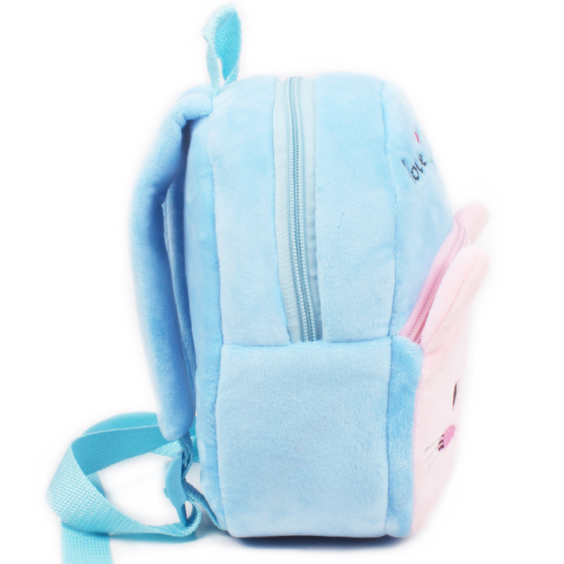 Fashion Children School Bags 3D Cartoon Print Plush Kids Backpack Kindergarten Boys and Girls School Bags Mini Backpack Book Bag 220425