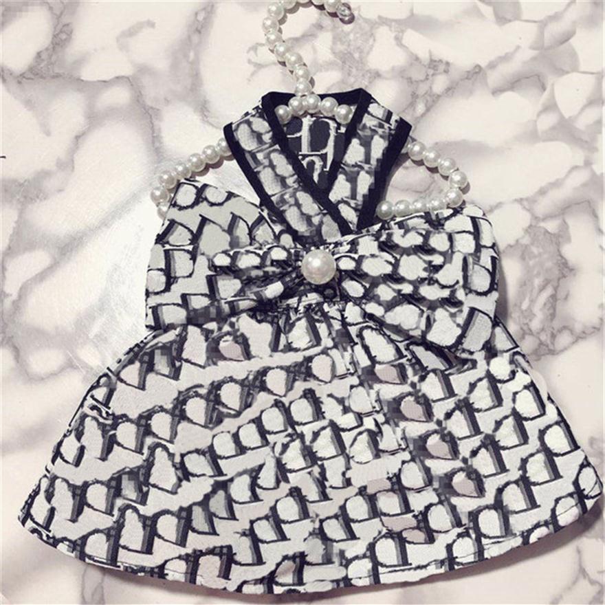 Pearl Bowknot Sling Puppy Dresses Classic Full Letter Dog Skirt Fashion Designer Wave Point Pet Skirts260C, As pic
Pearl Bowknot Sling Puppy Dresses Classic Full Letter Dog Skirt Fashion Designer Wave Point Pet Skirts260C, As pic