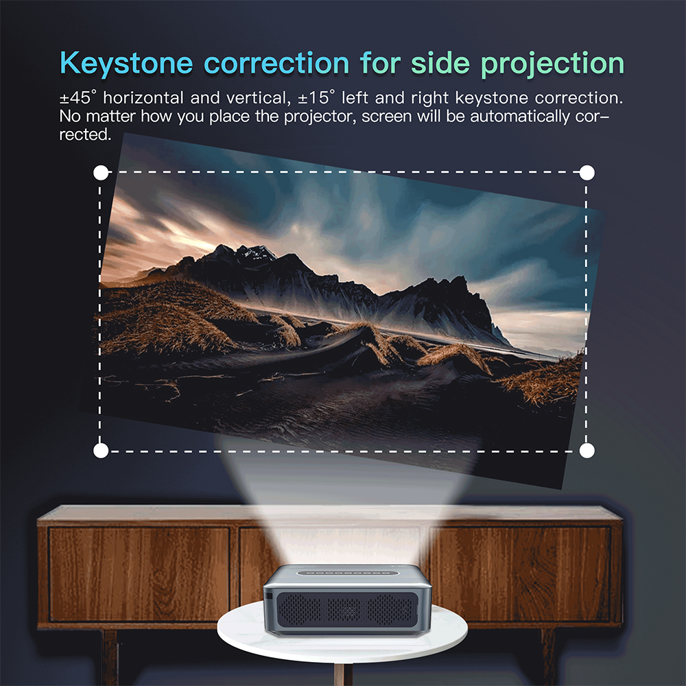 X1 Projector 8K 4K 1920 x1080P Amlogic T972 Dual wifi BT5.0 HDR10 Voice Control Portable Home Media Video