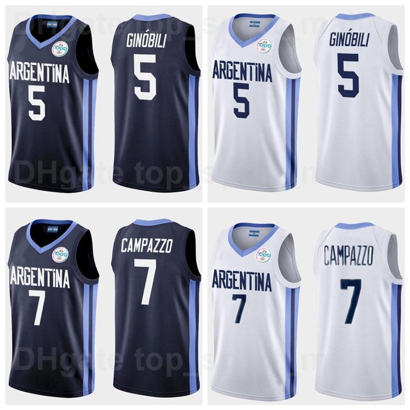2021 Tokyo Argentina Basketball Jersey 7 Facundo Campazzo 5 Manu Ginobili 4 Luis SCOLA 29 Patricio GARINO 14 Gabriel DECK 12 Marcos DELIA Ma, White
2021 Tokyo Argentina Basketball Jersey 7 Facundo Campazzo 5 Manu Ginobili 4 Luis SCOLA 29 Patricio GARINO 14 Gabriel DECK 12 Marcos DELIA Ma, White