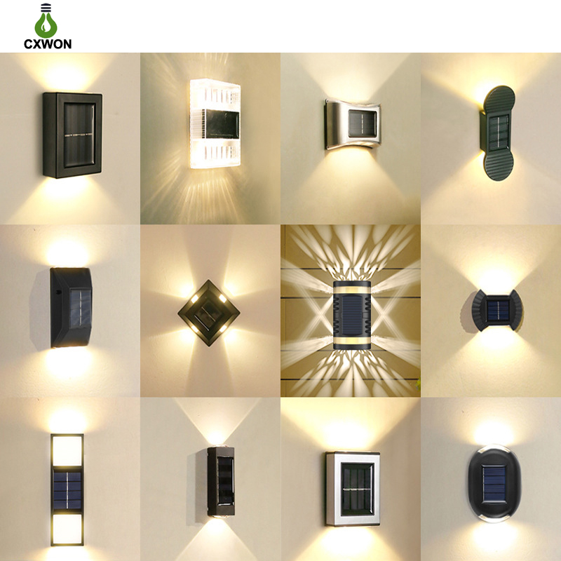 15 styles Solar LED garden light Outdoor Waterproof Wall Lamp Up Down Path Stairs Balcony Patio Yard Decorative Street Lights
15 styles Solar LED garden light Outdoor Waterproof Wall Lamp Up Down Path Stairs Balcony Patio Yard Decorative Street Lights