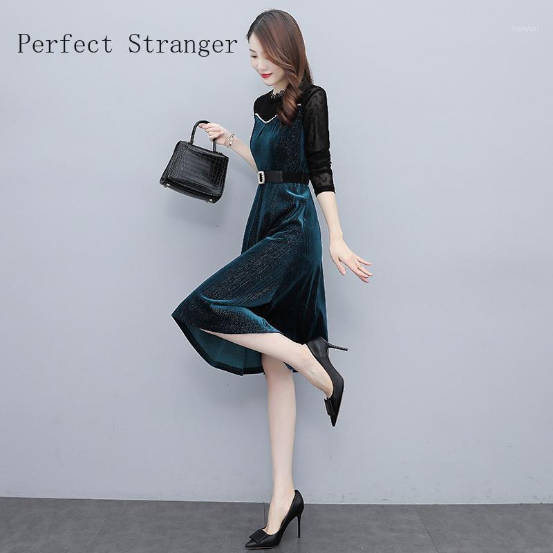 Casual Dresses 2022 Winter Arrival High Quality Women Long Dress Temperament Waist Slender Stitching Lace, Green
Casual Dresses 2022 Winter Arrival High Quality Women Long Dress Temperament Waist Slender Stitching Lace, Green