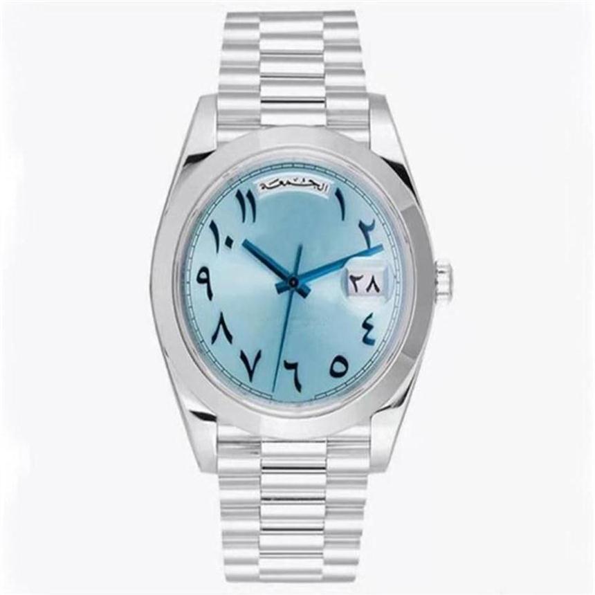 2022 Stickers Men Mens 40mm DayDate Ancient Arabic Automatic Watches Platinum Movement Mechanical Sapphire Sweeping Stainless Stee1856, Box
2022 Stickers Men Mens 40mm DayDate Ancient Arabic Automatic Watches Platinum Movement Mechanical Sapphire Sweeping Stainless Stee1856, Box