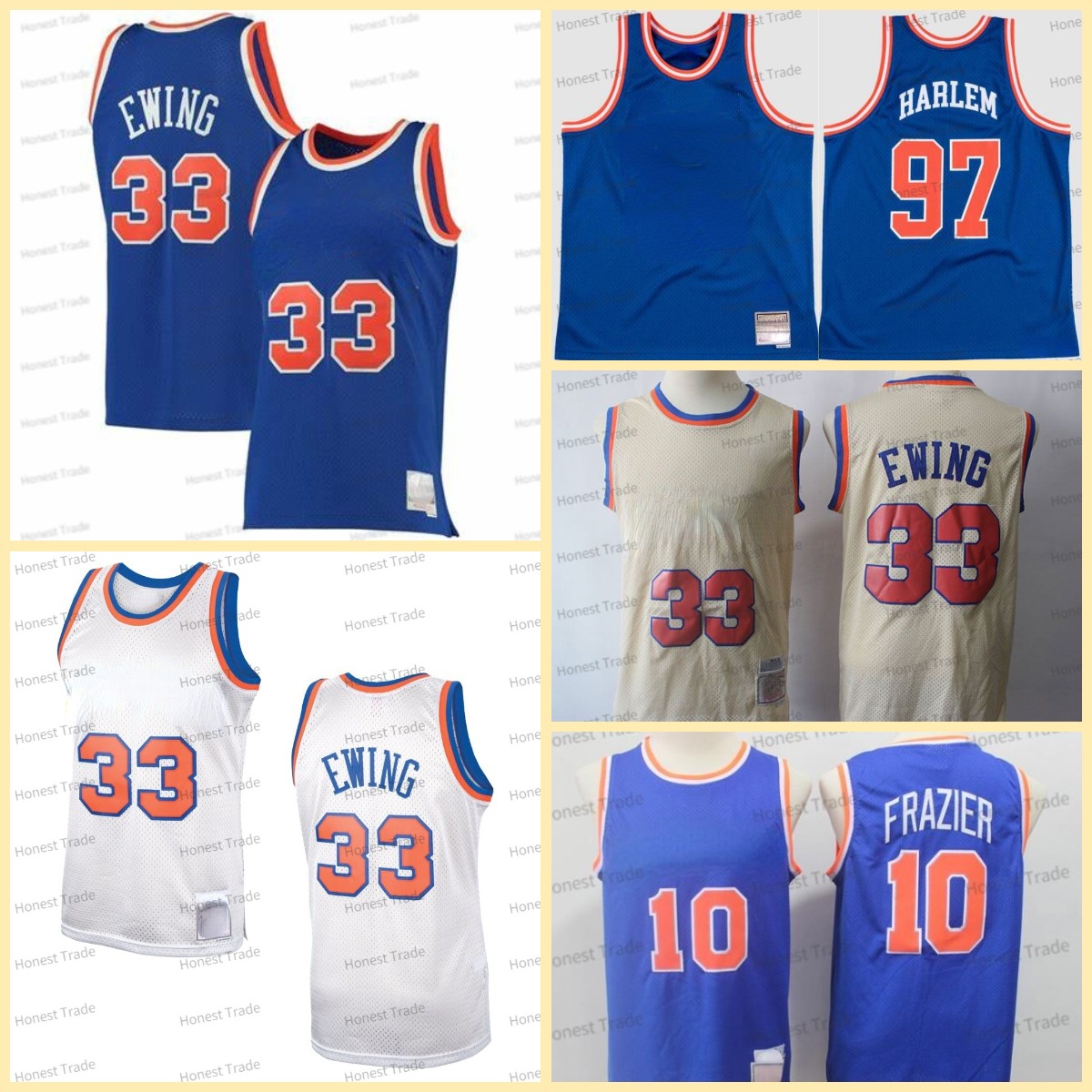 Retro 33 Patrick Ewing Throwback Jersey Vintage Mitchell Ness 10 Walt Frazier 97 Basketball Jerseys Blue White Stitched Mens Uniforms, Men jersey
Retro 33 Patrick Ewing Throwback Jersey Vintage Mitchell Ness 10 Walt Frazier 97 Basketball Jerseys Blue White Stitched Mens Uniforms, Men jersey