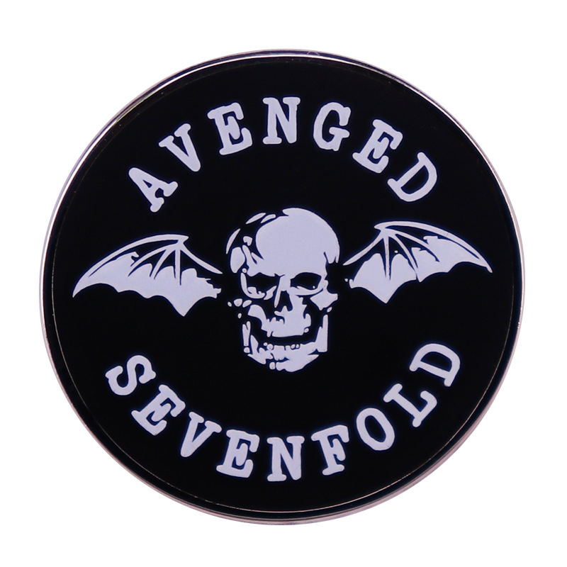 Avenged Sevenfold Pin Skull Bat Flying Brooch Badge Fashion Jewelry Decor, As picture
Avenged Sevenfold Pin Skull Bat Flying Brooch Badge Fashion Jewelry Decor, As picture