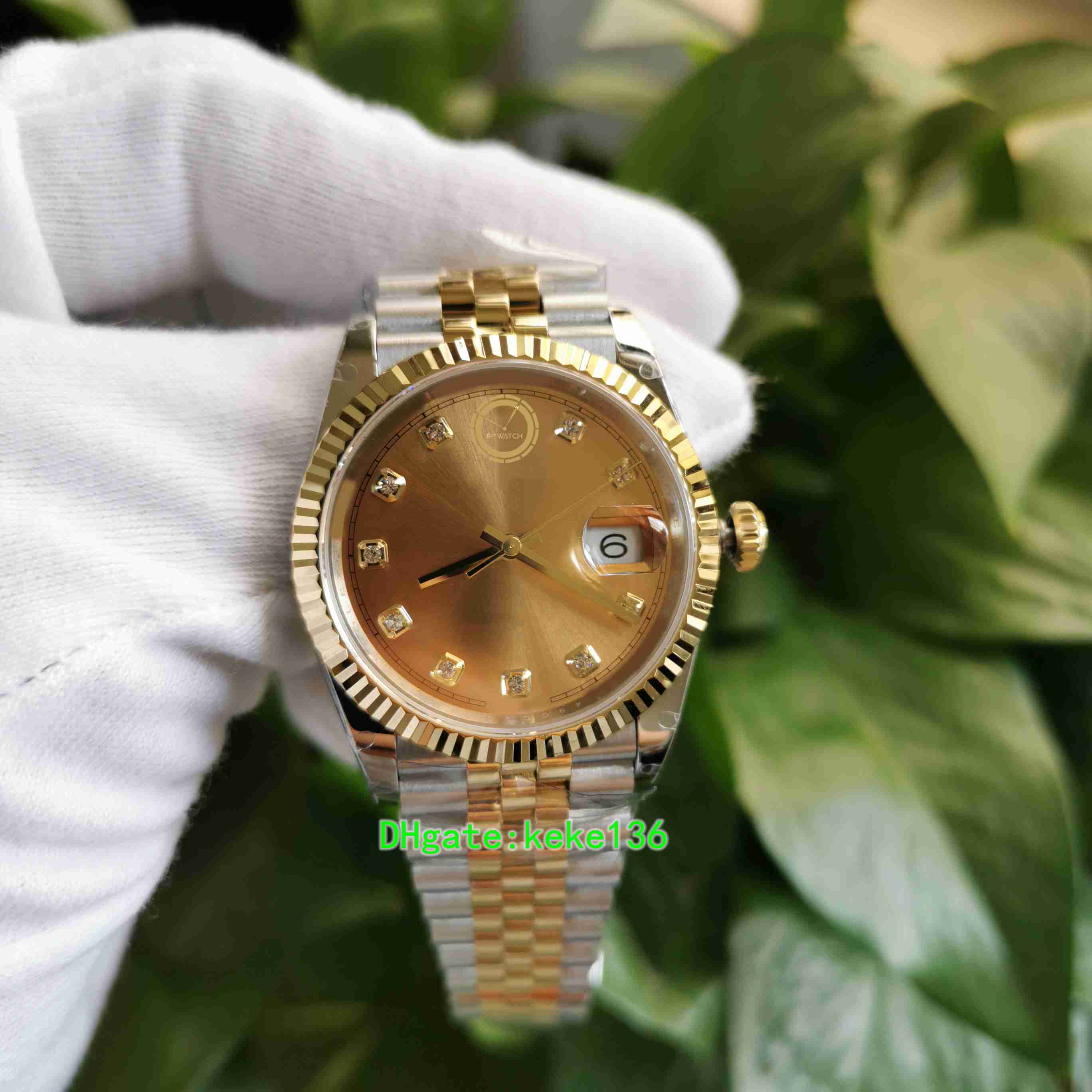 BPF men Watch m126333-0012 126333 41mm Yellow Gold & Steel Luminescent Diamond jubilee bracelet 2813 Movement Automatic mechanical Mens Watches Wristwatches, Box
BPF men Watch m126333-0012 126333 41mm Yellow Gold & Steel Luminescent Diamond jubilee bracelet 2813 Movement Automatic mechanical Mens Watches Wristwatches, Box