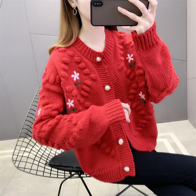 Women's Knits & Tees Korean Version Printed Knitted Cardigan 2022 Spring And Autumn Fashion Retro Round Neck Long-sleeved Sweater Top WomenW, Pink
Women's Knits & Tees Korean Version Printed Knitted Cardigan 2022 Spring And Autumn Fashion Retro Round Neck Long-sleeved Sweater Top WomenW, Pink