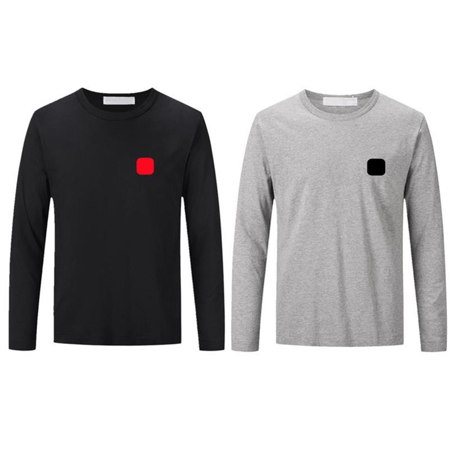 Men's T-Shirts Long Sleeve Cotton Play High Quality Sweatshirt Commes Red Heart Des Hip Hop Garcons Men Streetwear Causal Bas2380, Gray 
Men's T-Shirts Long Sleeve Cotton Play High Quality Sweatshirt Commes Red Heart Des Hip Hop Garcons Men Streetwear Causal Bas2380, Gray
