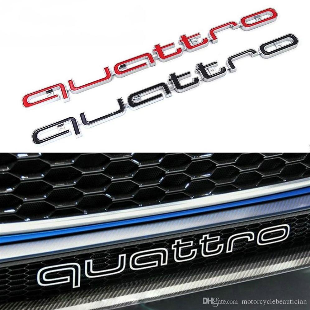 Quattro Logo Emblem Badge Car 3D Stickers ABS Quattro Stickers Front Grill Lower Trim For Audi A4 A5 A6 A7 RS5 RS6 RS7 RS Q3 Car A191V
Quattro Logo Emblem Badge Car 3D Stickers ABS Quattro Stickers Front Grill Lower Trim For Audi A4 A5 A6 A7 RS5 RS6 RS7 RS Q3 Car A191V