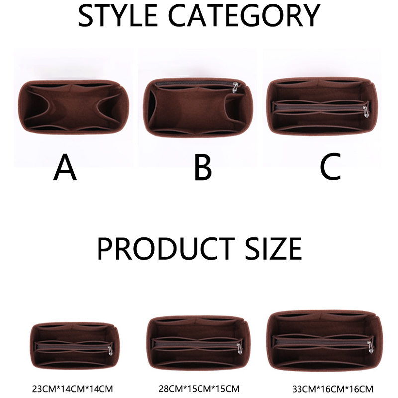 Tas Kain Bulu Kempa Cocok untuk Speedy253035 Tas Tangan Organiser Berslot untuk Perjalanan Dompet Tas Kosmetik Portabel Liner Besar 220611