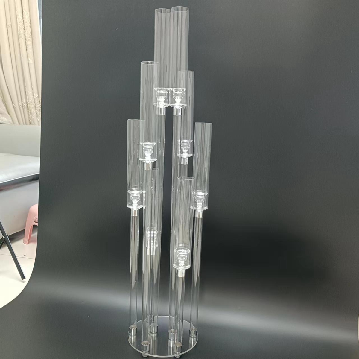 decoration Acrylic transparent Candelabra 8 Heads Clear acrylic taper Candle stick Holders Table Centrepieces Flowers Stand vase Candelabrum imake285yt
decoration Acrylic transparent Candelabra 8 Heads Clear acrylic taper Candle stick Holders Table Centrepieces Flowers Stand vase Candelabrum imake285yt