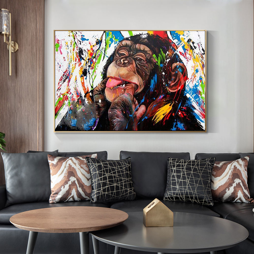 Funny Cute Colorful Monkey Canvas Painting Poster Print Wall Art Picture For Living Room Home Decor Wall Decoration Frameless
Funny Cute Colorful Monkey Canvas Painting Poster Print Wall Art Picture For Living Room Home Decor Wall Decoration Frameless