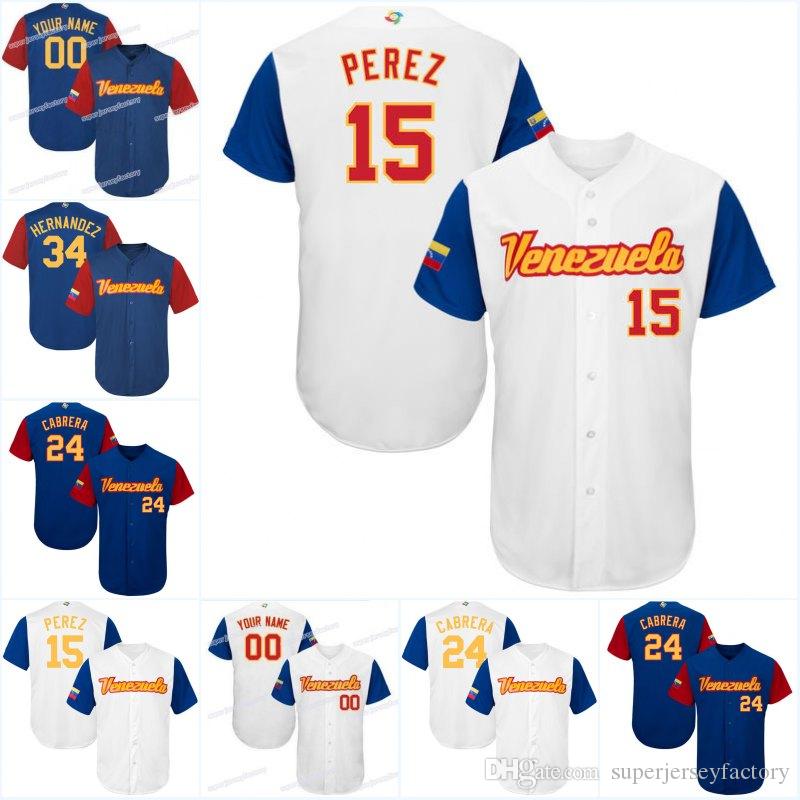 Men Venezuela 2017 World Baseball Jersey 15 Salvador Perez 27 Jose Altuve 24 Miguel Cabrera 34 Felix Hernandez Baseball Jerseys, White cool
Men Venezuela 2017 World Baseball Jersey 15 Salvador Perez 27 Jose Altuve 24 Miguel Cabrera 34 Felix Hernandez Baseball Jerseys, White cool