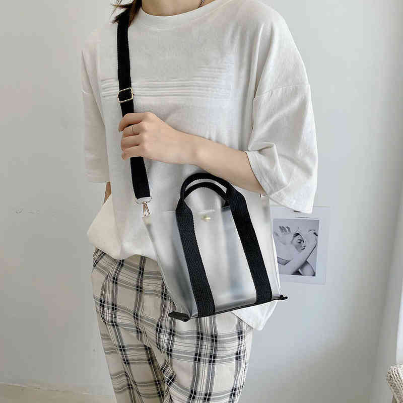 Evening Bags Summer Fashion Women Transparent Solid Color Shoulder Crossbody Messenger Bag Ladies Beach Vacation Large Capacity Tote Handbags 220630, White
Evening Bags Summer Fashion Women Transparent Solid Color Shoulder Crossbody Messenger Bag Ladies Beach Vacation Large Capacity Tote Handbags 220630, White