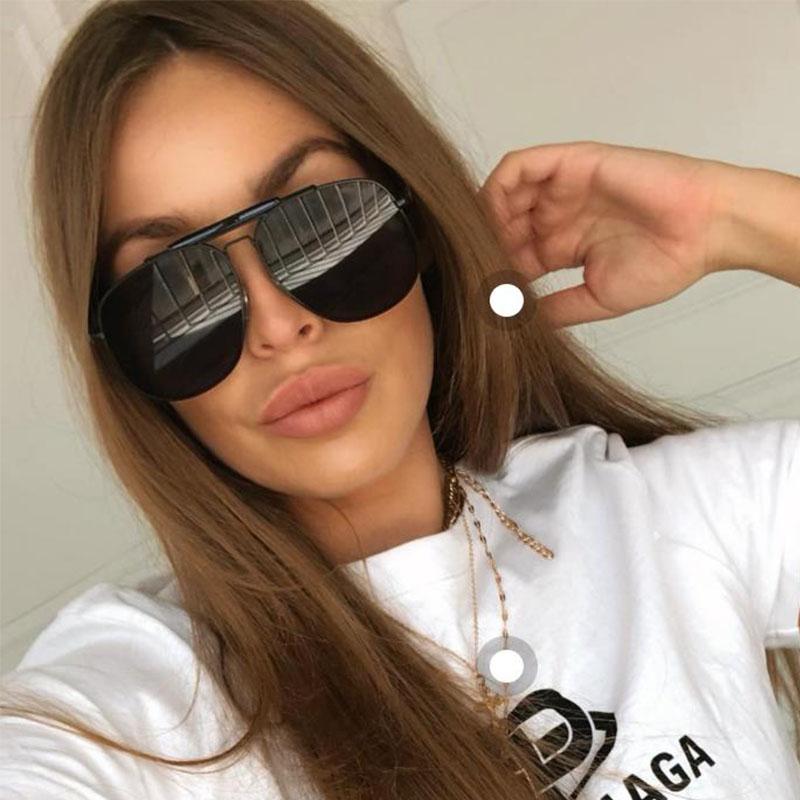 Sunglasses Men Women's Fashion Oversized Shades Metal Tinted Peach Lens Sun Glasses Female Sexy Big DrivingSunglasses 
Sunglasses Men Women's Fashion Oversized Shades Metal Tinted Peach Lens Sun Glasses Female Sexy Big DrivingSunglasses