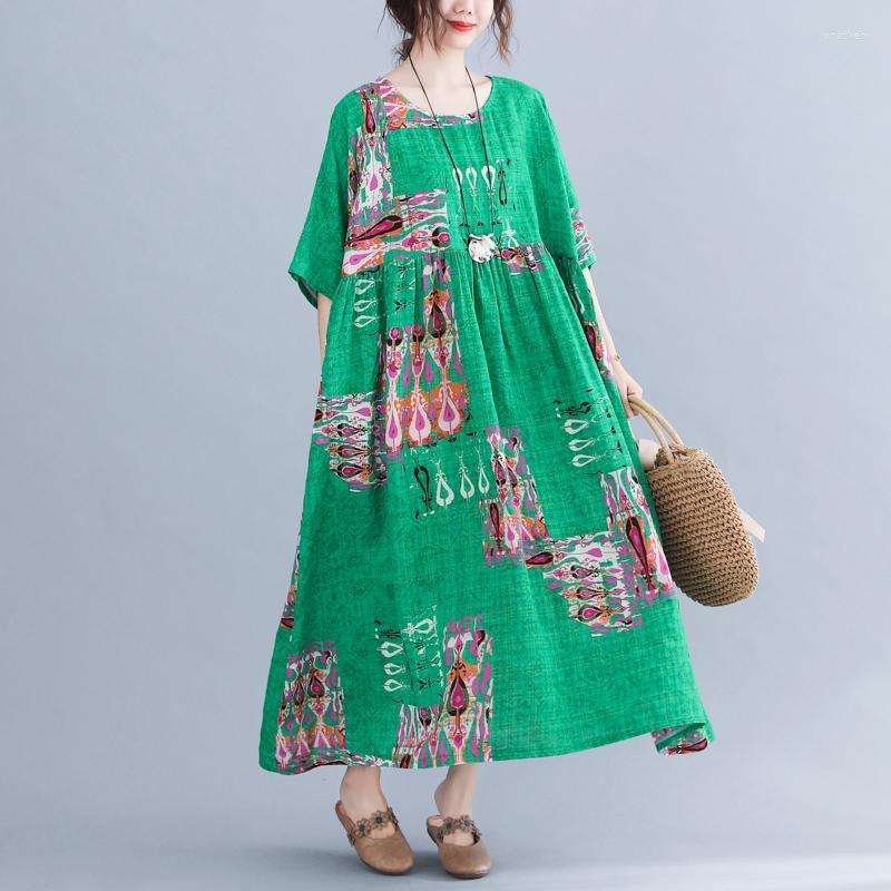 Plus Size Dresses BIG Summer Women Fashion Novelty Print Tops Ladies Female Large Long Casual Loose Ruffles Cotton Naltional Dress Jona22, Green
Plus Size Dresses BIG Summer Women Fashion Novelty Print Tops Ladies Female Large Long Casual Loose Ruffles Cotton Naltional Dress Jona22, Green