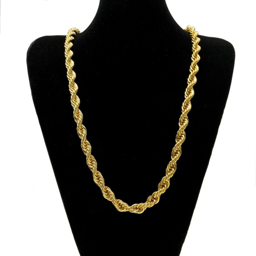 Gold Rope Chain For Men Fashion Hip Hop Necklace Jewelry 30inch Thick Link Chains260g
Gold Rope Chain For Men Fashion Hip Hop Necklace Jewelry 30inch Thick Link Chains260g