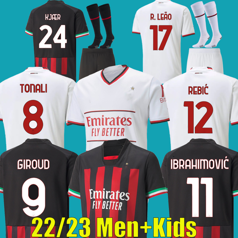 IBRAHIMOVIC 21 22 23 soccer jersey AC MILANS GIROUD R. LEAO BENNACER KESSIE ROMAGNOLI CALHANOGLU TONALI REBIC 2021 2022 2023 football shirt maillot men kids kit away, 22/23 away kids
IBRAHIMOVIC 21 22 23 soccer jersey AC MILANS GIROUD R. LEAO BENNACER KESSIE ROMAGNOLI CALHANOGLU TONALI REBIC 2021 2022 2023 football shirt maillot men kids kit away, 22/23 away kids