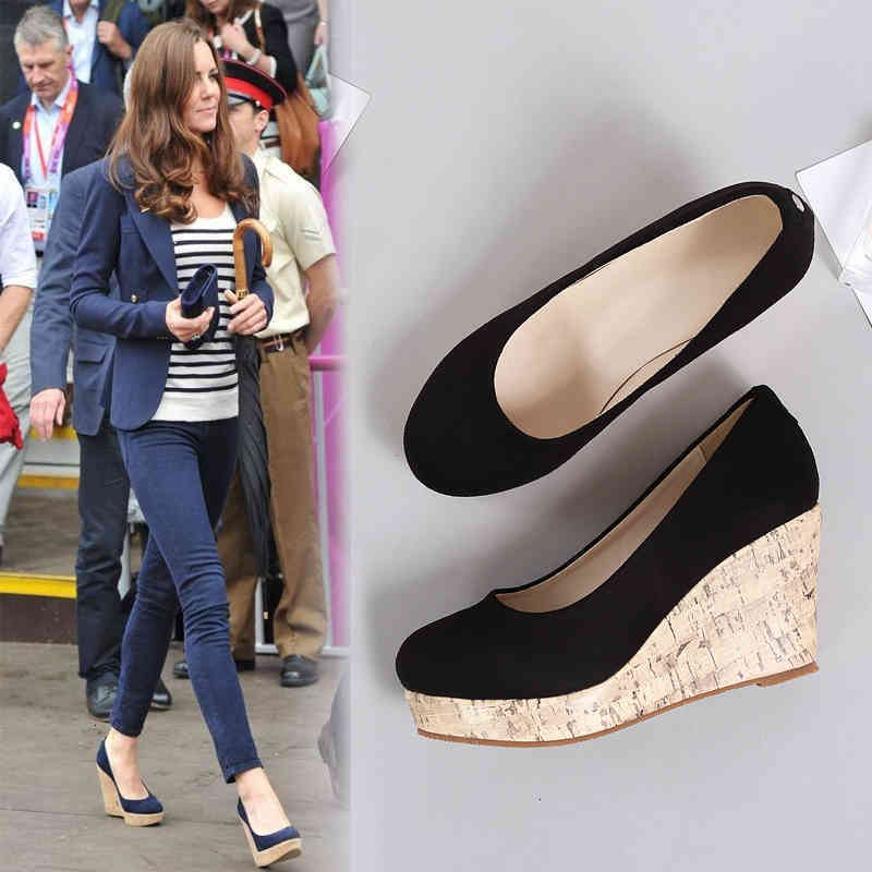 Dress Shoes kate middleton Single Comfortbale High Heels Leather wedge heel shallow mouth Women's YZLR, 1# shoe box
Dress Shoes kate middleton Single Comfortbale High Heels Leather wedge heel shallow mouth Women's YZLR, 1# shoe box