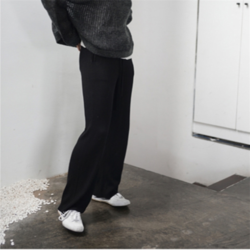 High waist cashmere wide leg pants women's trousers casual loose wild wool pants autumn and winter knitted wool pants wear 201113, Brown
High waist cashmere wide leg pants women's trousers casual loose wild wool pants autumn and winter knitted wool pants wear 201113, Brown