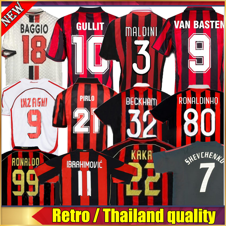 IBRAHIMOVIC Retro top thai quality Soccer Jerseys TOMORI Kaka Baggio GIROUD Maldini VAN BASTEN Pirlo Inzaghi Beckham Gullit Shevchenko Vintage football Shirts, 02 03 away
IBRAHIMOVIC Retro top thai quality Soccer Jerseys TOMORI Kaka Baggio GIROUD Maldini VAN BASTEN Pirlo Inzaghi Beckham Gullit Shevchenko Vintage football Shirts, 02 03 away