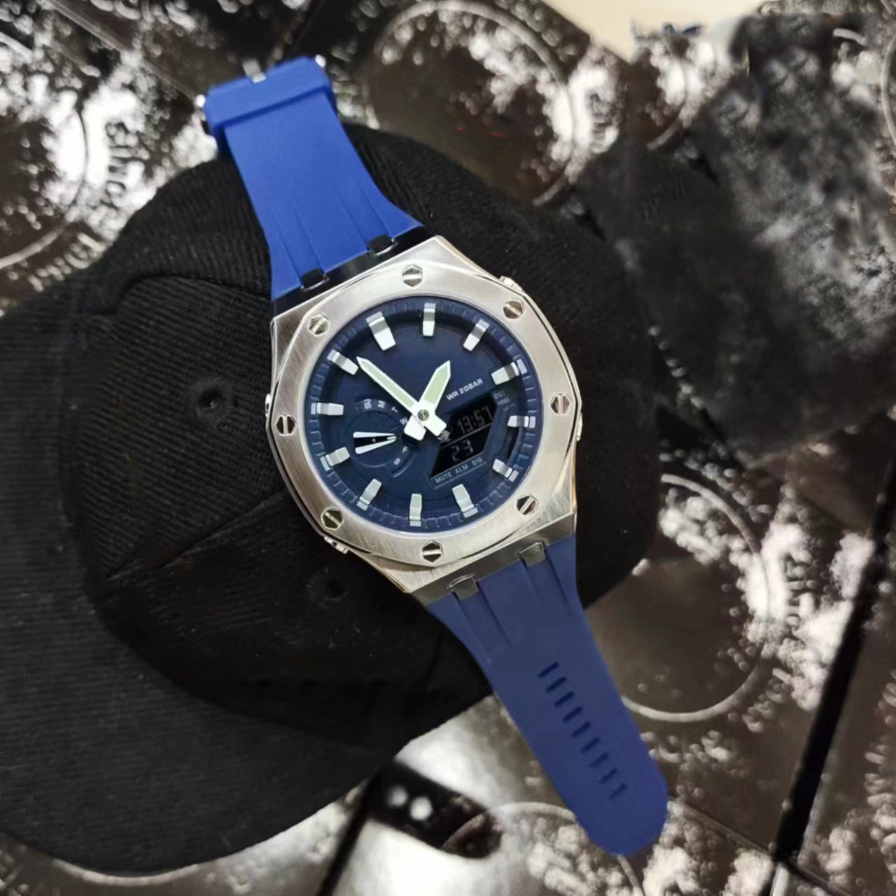 Brand Multifunctional GA 2100 LED Dual Display Stainless steel Men Watch Leisure Sports Octagon Electronic Digital Ladies Watch
Brand Multifunctional GA 2100 LED Dual Display Stainless steel Men Watch Leisure Sports Octagon Electronic Digital Ladies Watch
