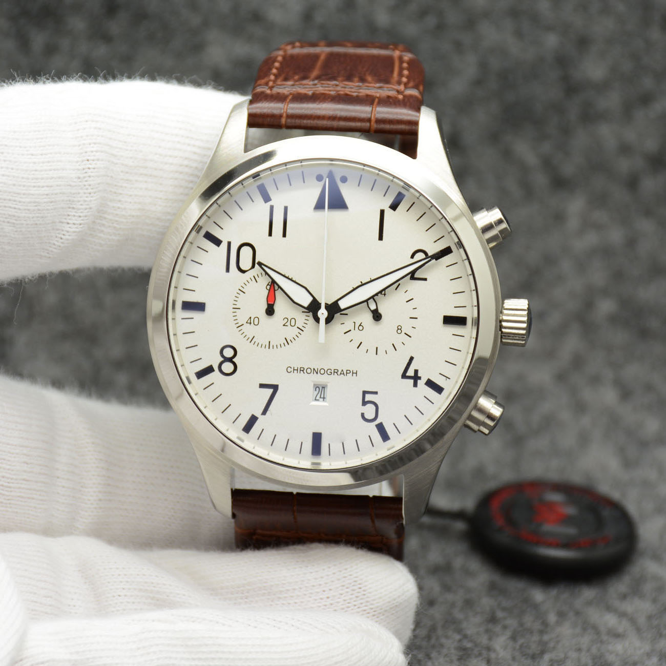 New Watch Chronograph sports Battery Power Limited Watch Silver Dial Quartz Professional Wristwatch Folding clasp Men Watches Leather Strap
New Watch Chronograph sports Battery Power Limited Watch Silver Dial Quartz Professional Wristwatch Folding clasp Men Watches Leather Strap