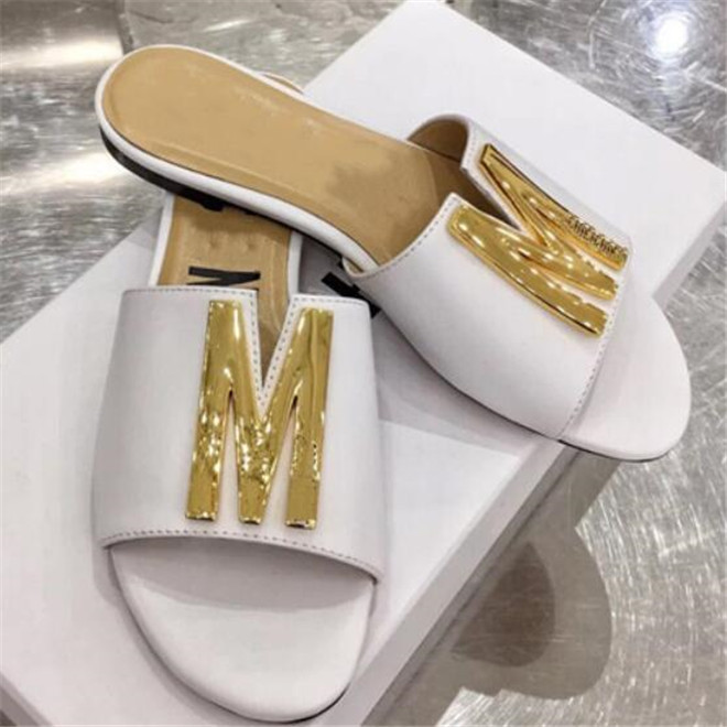 Genuine Leather Womens Sandals Beach Slide High Quality Fashion Slippers Ladies Summer Shoes Chaussure