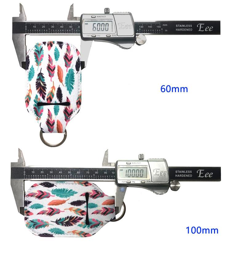 159 Styles Hand Sanitizer Bottle Holder 30ml Travel Size Portable Neoprene Cover with Keychain sunflower printing hand soap bottle bag
