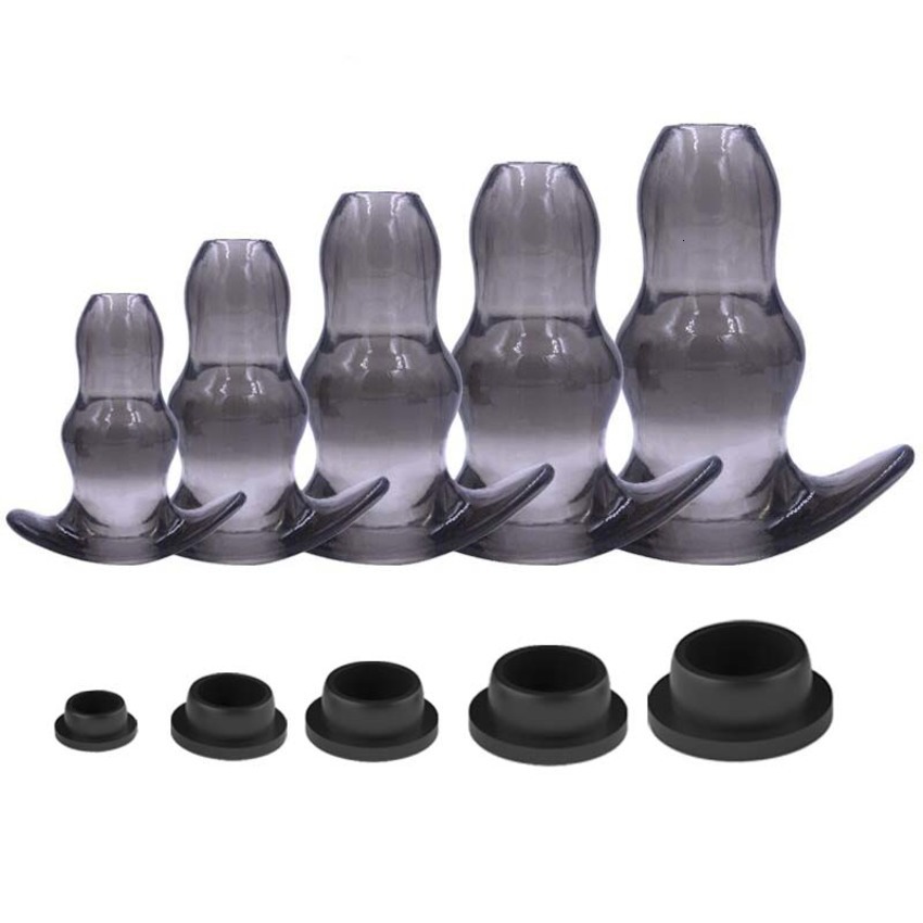 Hollow Massager Anal Plug/dilator/dildo Soft Speculum Prostate Butt Plugs Set Intimate/enema Sex Toys for Women Men Buttplug XKEA