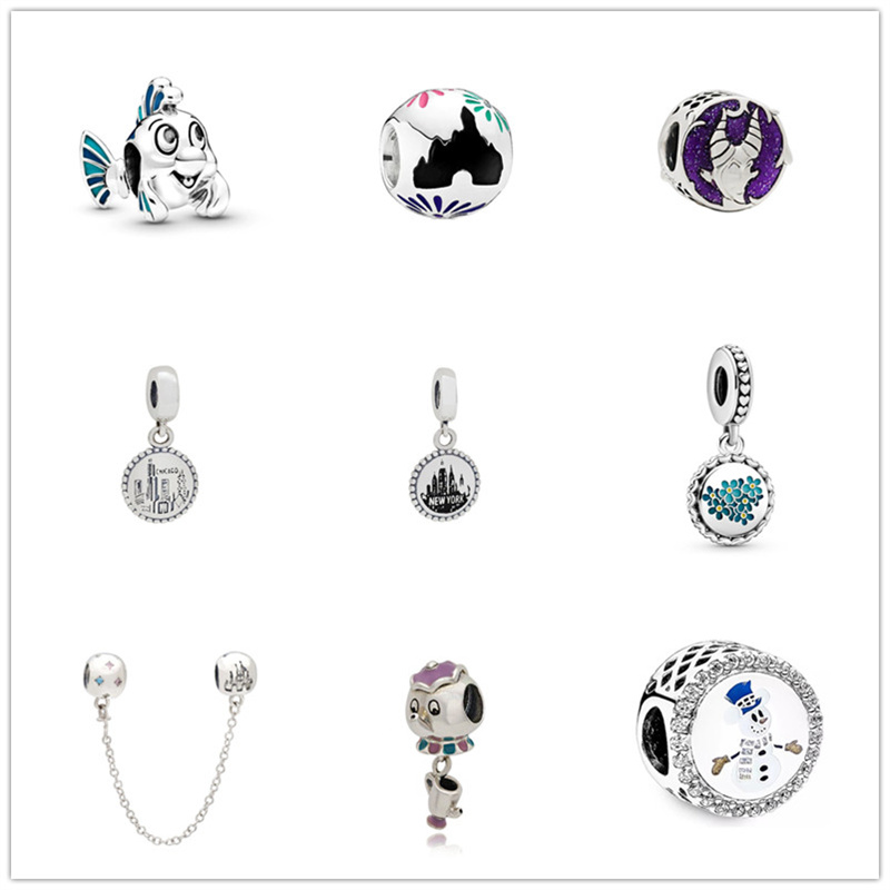 New Designer 925 Sterling Silver Luxury Loose Beads Beaded Bottle Cap Safety Chain Pendant Bracelets Original Fit Pandora Charms Fashion Jewelry DIY Gifts for Women
New Designer 925 Sterling Silver Luxury Loose Beads Beaded Bottle Cap Safety Chain Pendant Bracelets Original Fit Pandora Charms Fashion Jewelry DIY Gifts for Women