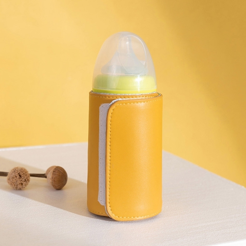 USB Baby Bottle Warmer Portable Travel Milk Warmer Infant Feeding Bottle Heating Cover Insulation Thermostat Food Heater Bag 220512