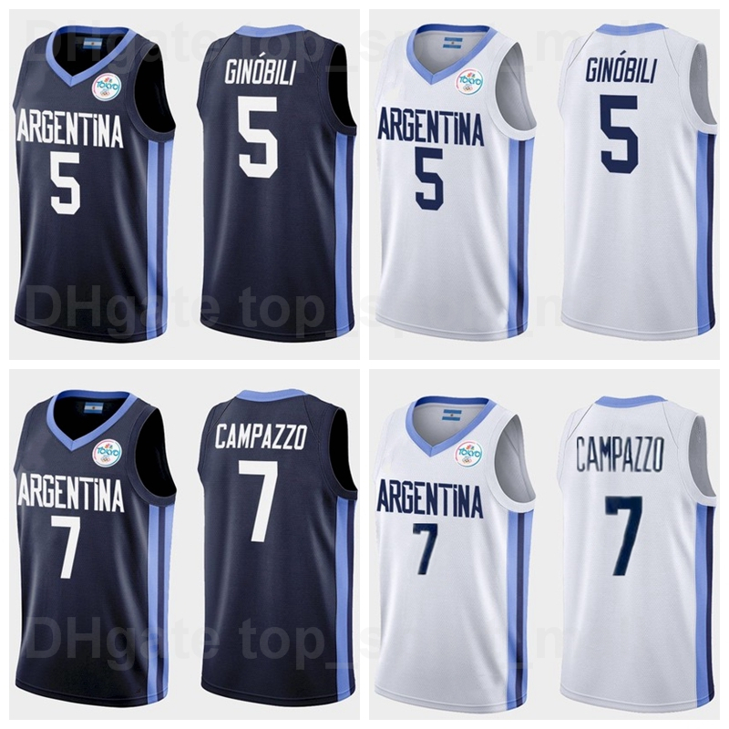 ''nba''2021 Tokyo Argentina Basketball Jersey 7 Facundo Campazzo 5 Manu Ginobili 4 Luis SCOLA 29 Patricio GARINO 14 Gabriel DECK 1, With patch
''nba''2021 Tokyo Argentina Basketball Jersey 7 Facundo Campazzo 5 Manu Ginobili 4 Luis SCOLA 29 Patricio GARINO 14 Gabriel DECK 1, With patch