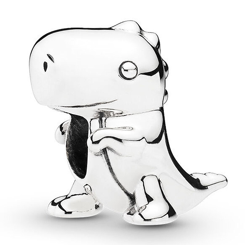 925 Sterling Silver Dangle Charm Smooth Pippo The Flying Pig Free Hugs The Ghost Dinosaur Beads Bead Fit Charms Bracelet DIY Jewelry Accessories