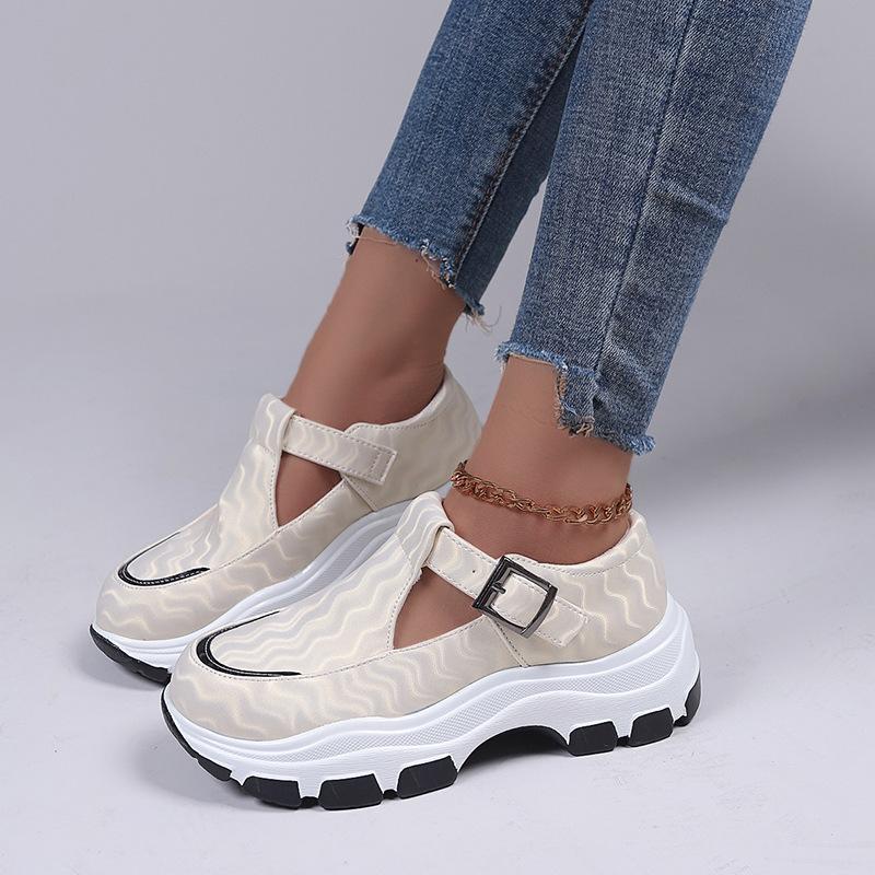Sandals European And American Muffin Thick Bottom Baotou Line Buckle Women Large ShoesSandals, White
Sandals European And American Muffin Thick Bottom Baotou Line Buckle Women Large ShoesSandals, White