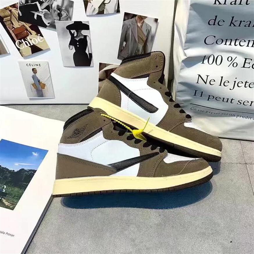 Travis Scotts X Jumpman 1 Retro High OG Mocha Basketball Shoes CD4487-100 Men Women Sneakers Sports Dress Shoe san227Q, Customize
Travis Scotts X Jumpman 1 Retro High OG Mocha Basketball Shoes CD4487-100 Men Women Sneakers Sports Dress Shoe san227Q, Customize