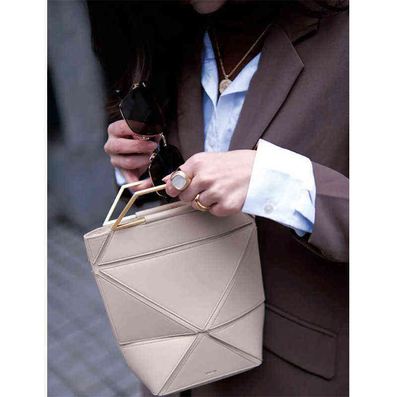 Yee Si Bag Women s Facetclassic Medium Folding Women s Hand Held Single Shoulder Bag Advanced Messenger Bag 220516