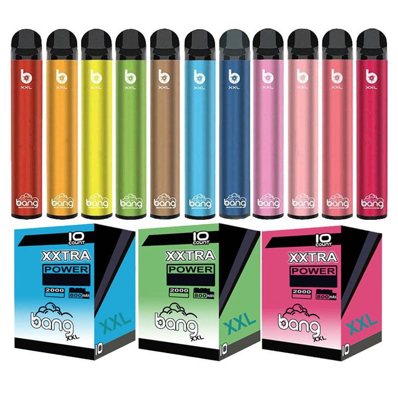 BANG XXL Disposable Vapes Cigarettes Pen Device 800mAh Batterys 6ml Pods pre-filled Vapors 2000 Puffs xxtra vaoe kit Vs plus xxl Max
BANG XXL Disposable Vapes Cigarettes Pen Device 800mAh Batterys 6ml Pods pre-filled Vapors 2000 Puffs xxtra vaoe kit Vs plus xxl Max