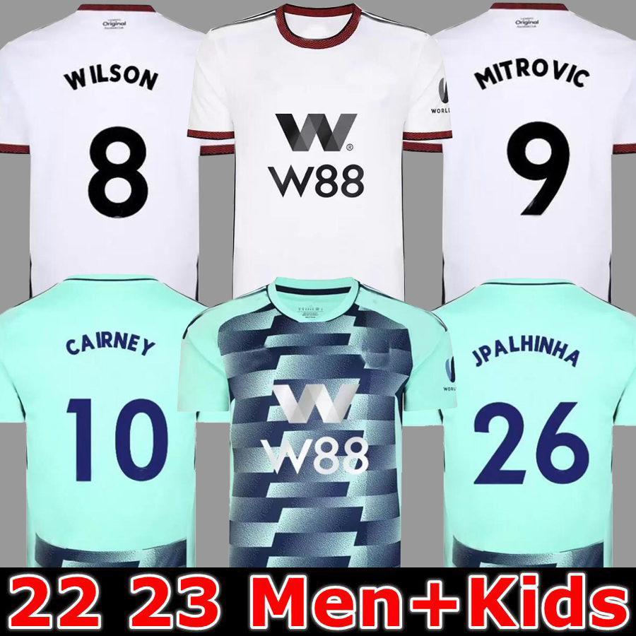 22 23 SOCCER JERSEYS Home CAIRNEY Mitrovic 2022 2023 KEBANO WILSON MUNIZ J. Palhinha ROBINSON men kids kit FOOTBALL EL Uniform fans, 22 23 home kids
22 23 SOCCER JERSEYS Home CAIRNEY Mitrovic 2022 2023 KEBANO WILSON MUNIZ J. Palhinha ROBINSON men kids kit FOOTBALL EL Uniform fans, 22 23 home kids