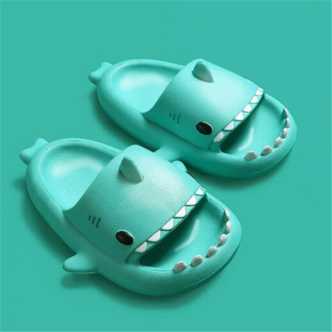 Cute Shark Sandals Children Slippers Summer Home Furnishing Slipper Kids Baby Non-slip Soft Bottom Beach Slides